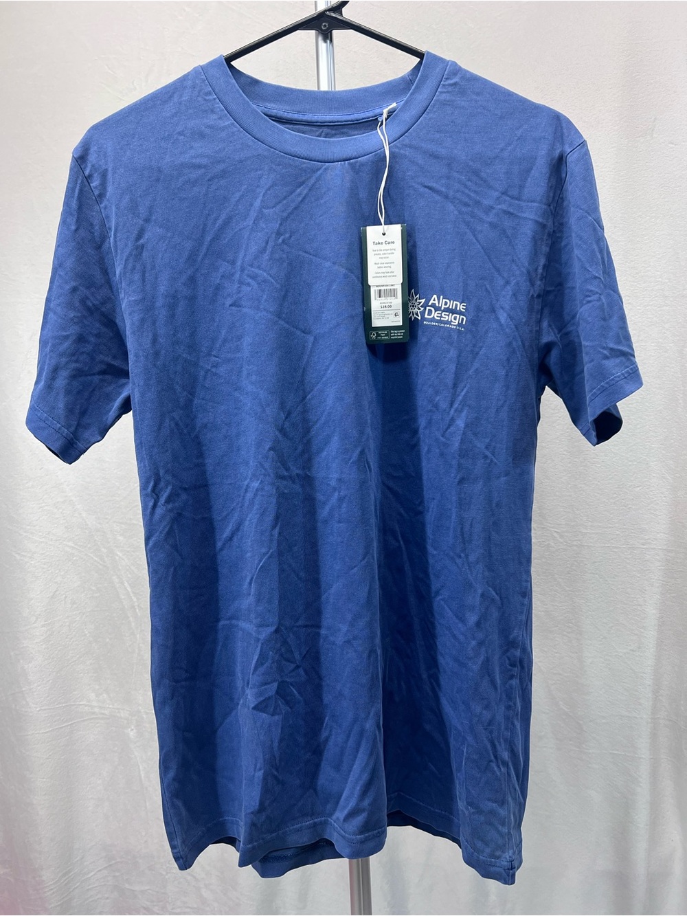 Alpine Design Men’s Blue Crewneck T-Shirt small